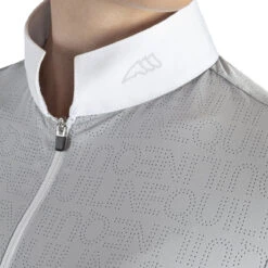 Equiline Women's ClaraC Competition Polo Shirt -Best Equestrian Shop H00871 EQline ClaraC Ice Detail