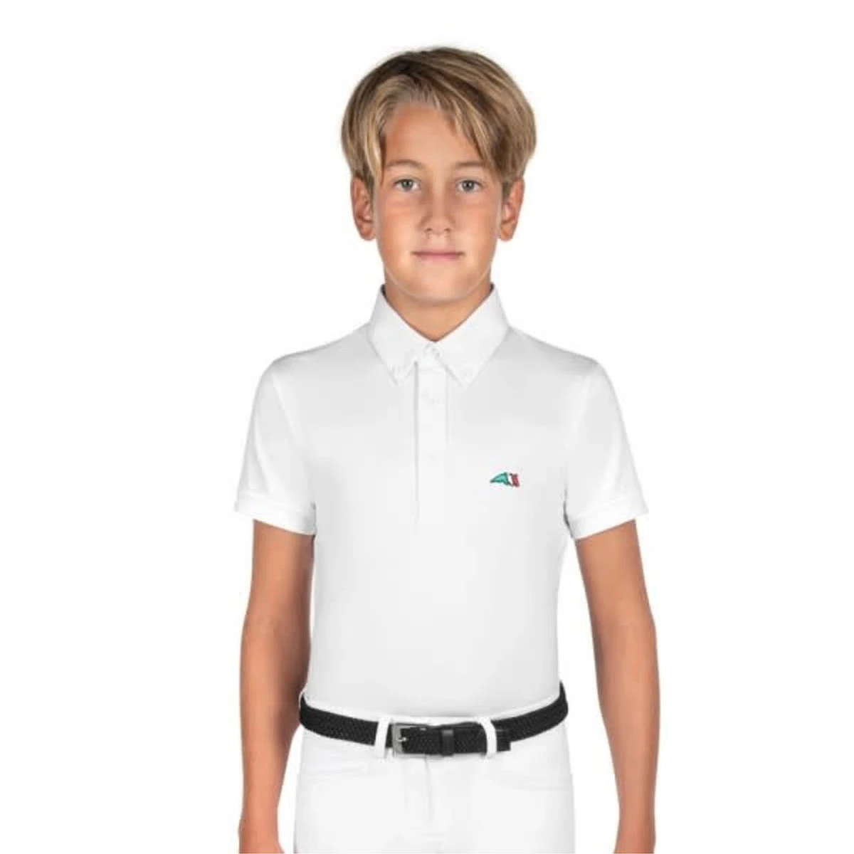 Equiline JeremyK Boy's Competition Short Sleeved Polo 1 Equiline JeremyK Boy's Competition Short Sleeved Polo