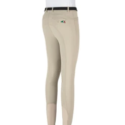 Equiline JhoanK Boy's Knee Patch Breeches -Best Equestrian Shop JhoanKbeige2