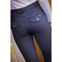 Jump'in Unisex Junior Sacha Breeches -Best Equestrian Shop Jump.In Unisex.Junior.Sacha .Breeches Navy Back
