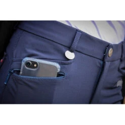 Jump'in Unisex Junior Sacha Breeches -Best Equestrian Shop Jump.In Unisex.Junior.Sacha .Breeches Navy Front.Pocket