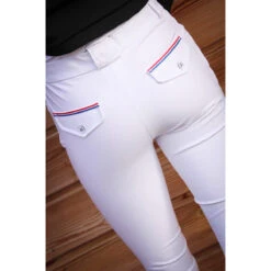 Jump'in Unisex Junior Sacha Breeches -Best Equestrian Shop Jump.In Unisex.Junior.Sacha .Breeches White Back