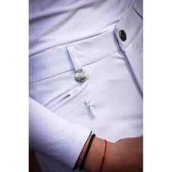 Jump'in Unisex Junior Sacha Breeches -Best Equestrian Shop Jump.In Unisex.Junior.Sacha .Breeches White Front.Pocket