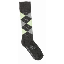 USG Karo Socks -Best Equestrian Shop KARO KL.USG Socks Dk.Grey .Lt .Grey .Mint Front