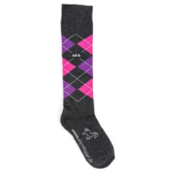 USG Karo Socks -Best Equestrian Shop KARO KL.USG Socks Drk.Grey .Pink .Lilac Front