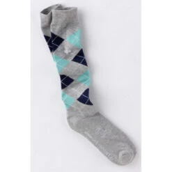 USG Karo Socks -Best Equestrian Shop KARO KL.USG Socks Grey.Mint .Nvy Front
