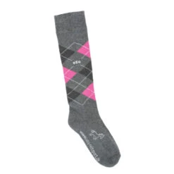 USG Karo Socks -Best Equestrian Shop KARO KL.USG Socks Grey.Rose Front