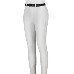 Equiline Girl's JinaK Knee Patch Breeches -Best Equestrian Shop N05021 EQline JinaK White