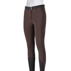 Equiline Women's Ernae B-Move High-Waist Full Grip Breeches 9 Equiline Women's Ernae B-Move High-Waist Full Grip Breeches -Best Equestrian Shop N08984 012 Equiline Ernae High.Waist Full.Grip .Breeches B Move Brown 00