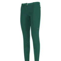 Equiline Women's CrendaK B-Move Knee Grip Breeches 10 Equiline Women's CrendaK B-Move Knee Grip Breeches -Best Equestrian Shop N09023 Crendak Equiline KP.B Move.Breeches Green.Pepper 01