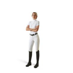 Ariat Womens Luxe Short Sleeve Show Shirt -Best Equestrian Shop S23 WMS ENGL 10043820 full