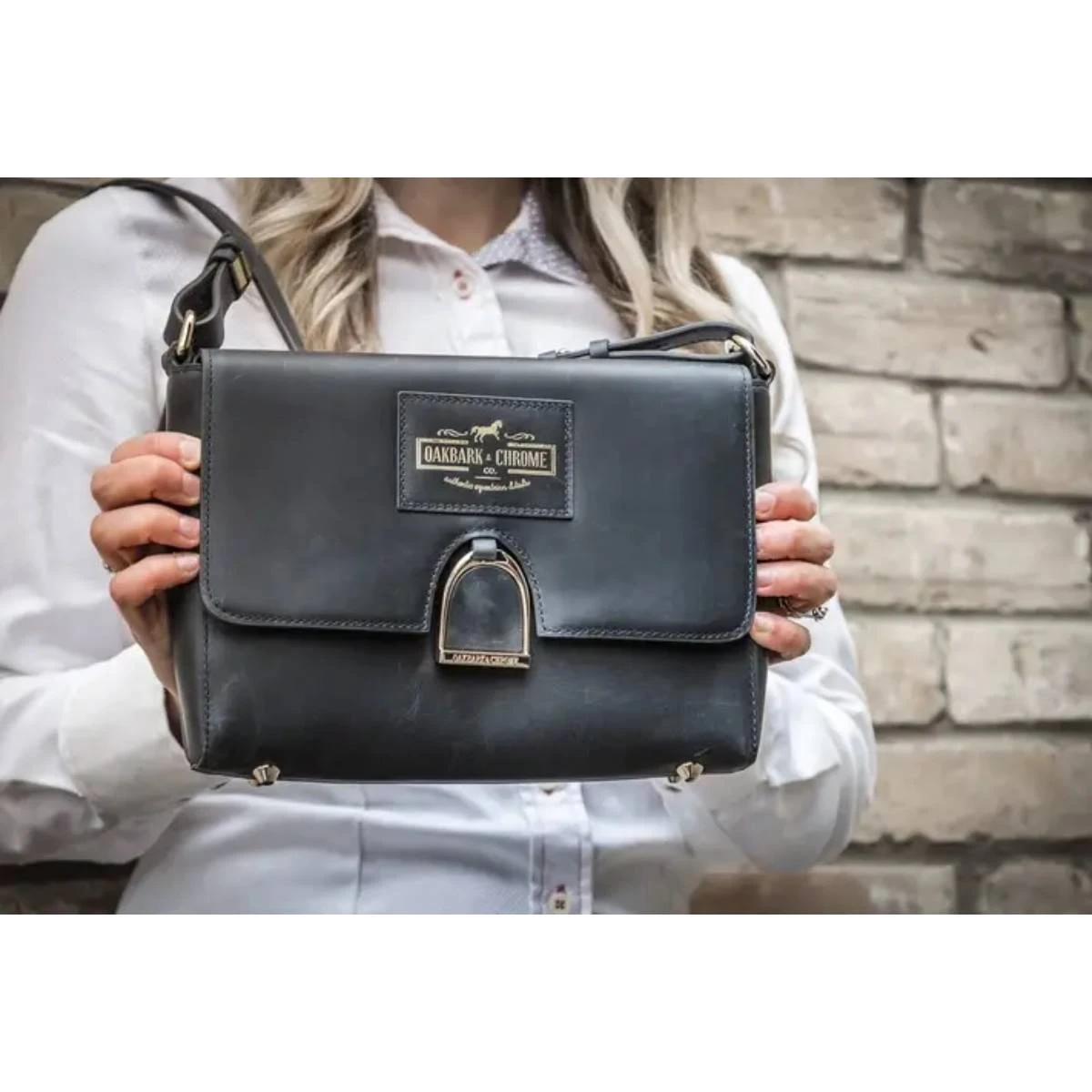 Oakbark & Chrome Shoulder Bag 2 Oakbark & Chrome Shoulder Bag - Image 2