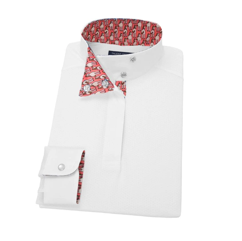 Essex Classics Girls "Looking Back" Talent Yarn Wrap Collar Long Sleeve Show Shirt 1 Essex Classics Girls "Looking Back" Talent Yarn Wrap Collar Long Sleeve Show Shirt