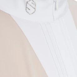 Samshield Women's Clarisse Short Sleeve Show Shirt -Best Equestrian Shop Samshield Clarisse Powder.Pink Front Detail