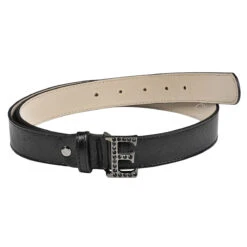 Equiline GrueG Fancy Leather Belt -Best Equestrian Shop T11372 Grueg Fancy.Leather.Belt Equiline Black 01