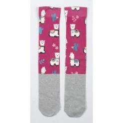 USG Happy Print Soft Socks 10 USG Happy Print Soft Socks -Best Equestrian Shop US3000 KL.USG Happy.Print .Socks Pink.Alpaca Front