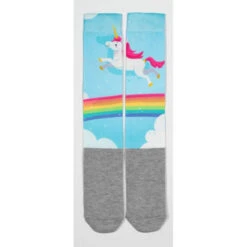 USG Happy Print Soft Socks 11 USG Happy Print Soft Socks -Best Equestrian Shop US3000 KL.USG Happy.Print .Socks Rainbow.Unicorn Front