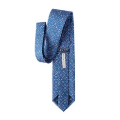 Wild Attire Inc. Cream Of The Crop Blue Silk Tie