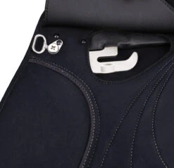 WintecLite Pony All Purpose D'Lux Saddle With HART -Best Equestrian Shop WL PonyAllPurpose Dlux stirrupBar blk