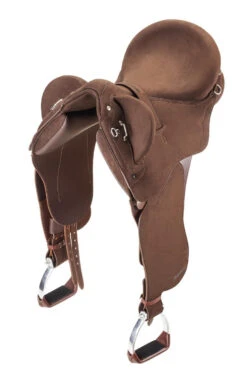 Wintec Pro Stock Saddle With Swinging Fenders And HART -Best Equestrian Shop W ProStock SF topdown Brn