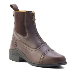 Ovation Tuscany Ladies Zip Paddock Boot -Best Equestrian Shop brown front correct 75259.1588874563.1280.1280