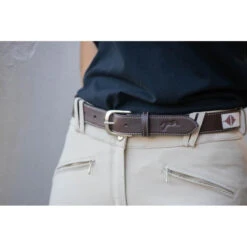 Penelope Pearl Belt -Best Equestrian Shop ceinture pearl havane rose