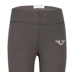 TuffRider Children's Ventilated Schooling Tights -Best Equestrian Shop charcoal neon GREEN4 91680.1583525672.1280.1280