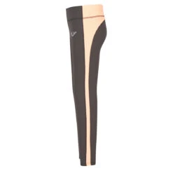 TuffRider Children's Ventilated Schooling Tights -Best Equestrian Shop charcoal neonpeach3 47808.1583525669.1280.1280