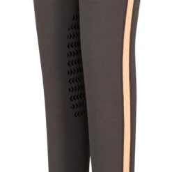 TuffRider Children's Ventilated Schooling Tights -Best Equestrian Shop charcoal neonpeach6 28508.1583525669.1280.1280