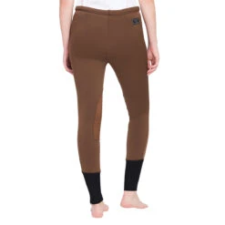 TuffRider Ladies Unifleece Pull-On Winter Breeches -Best Equestrian Shop chocolate3 63483.1588623837.1280.1280