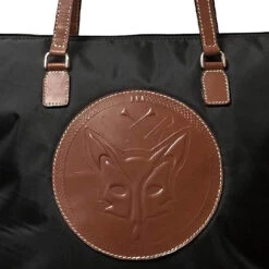 Tucker Tweed Devon Day Bag -Best Equestrian Shop devon.day fox.hunting closeup chstnut blk