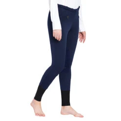 TuffRider Ladies Unifleece Pull-On Winter Breeches -Best Equestrian Shop navy2 42929.1588623839.1280.1280