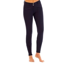 Goode Rider Knee Patch Miracle Breech -Best Equestrian Shop navy front 47337.1588784154.1280.1280