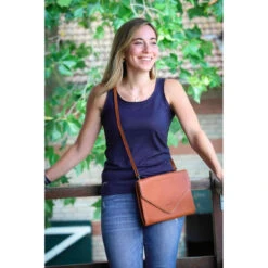 Penelope Laure Clutch -Best Equestrian Shop pochette laure cognac