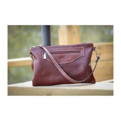 Penelope Emma Handbag -Best Equestrian Shop pochette penelope crantee havane 1