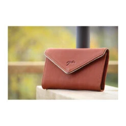 Penelope Little Letter Wallet -Best Equestrian Shop portefeuille little letter cognac 1