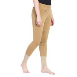TuffRider Ladies Unifleece Pull-On Winter Breeches -Best Equestrian Shop sand3 20912.1588623838.1280.1280