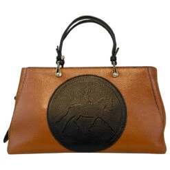 Tucker Tweed Equestrian Sedgefield Legacy Handbag -Best Equestrian Shop tucker tweed sedgefield legacy dressage leather handbags chestnut blk