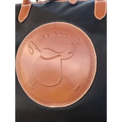 Tucker Tweed Equestrian Tryon Travel Overnight Bag -Best Equestrian Shop tucker tweed the tryon travel overnight polo leather handbags polo chst.nut blk