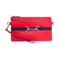 Tucker Tweed Equestrian Wellington Wristlet -Best Equestrian Shop tucker tweed the wellington wristlet leather handbags red black