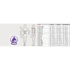 USG Flexi Motion Children's Body Protector Vest -Best Equestrian Shop usgflexisizechart2