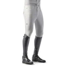 EGO 7 Men's Jumping EJ Knee Patch Breeches -Best Equestrian Shop white 97218.1586203659.1280.1280